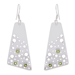 Mila Green Slim multiple Dangle Earring Peridot Green Dangle
