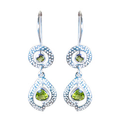 Marie Green Mid weight multiple Dangle Earring Peridot Green Dangle