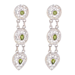 Mathilde Green Edgy multiple Stud Earring Peridot Green Stud