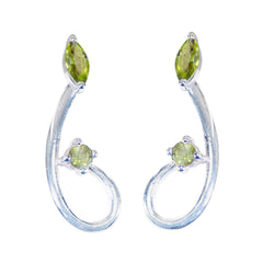 Natalie Green Dainty multiple Stud Earring Peridot Green Stud