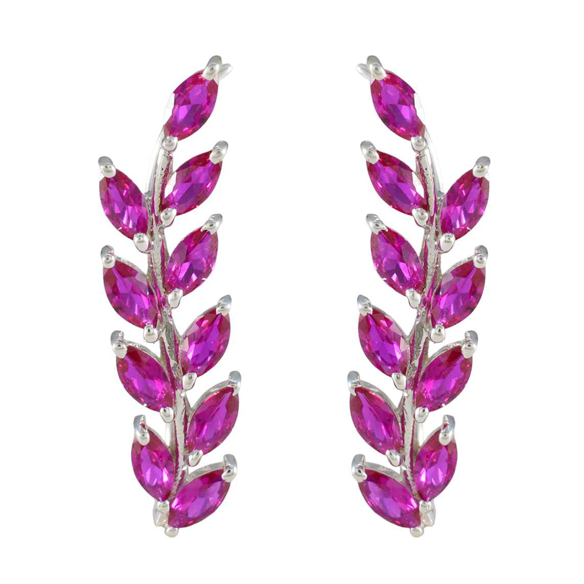 Scarlett Pink Tiny multiple Dangle Earring Pink CZ Pink Dangle