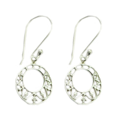 Katharina Silver Tiny plain Dangle Earring Plain Gray Dangle