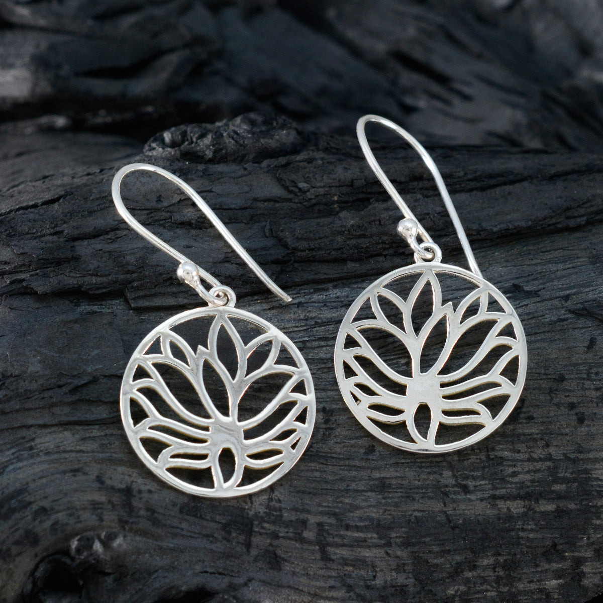 Clara Silver Whisper thin plain Dangle Earring