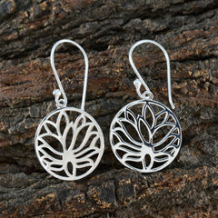 Clara Silver Whisper thin plain Dangle Earring