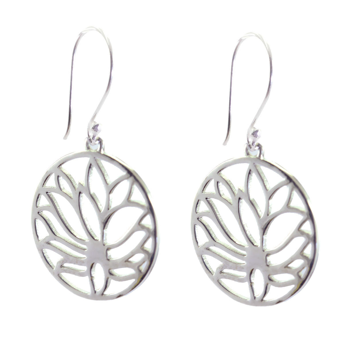 Clara Silver Whisper thin plain Dangle Earring