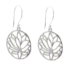 Clara Silver Whisper thin plain Dangle Earring