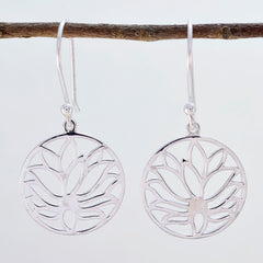 Clara Silver Whisper thin plain Dangle Earring