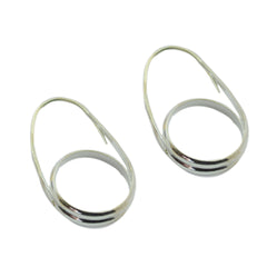 Elena Silver Dainty plain Stud Earring