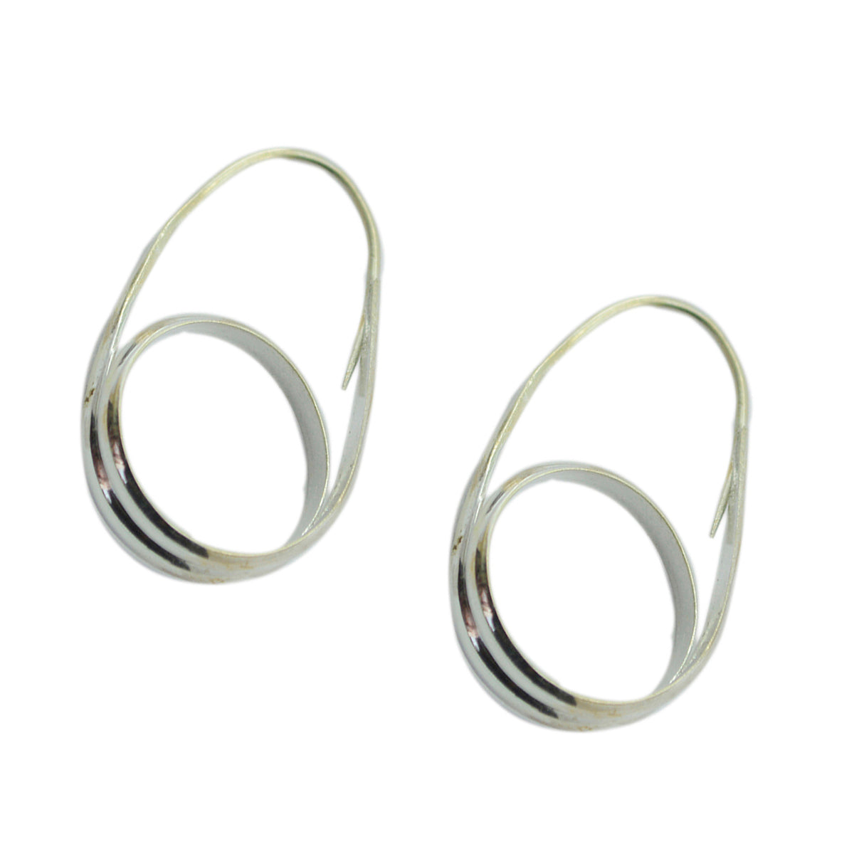 Elena Silver Dainty plain Stud Earring