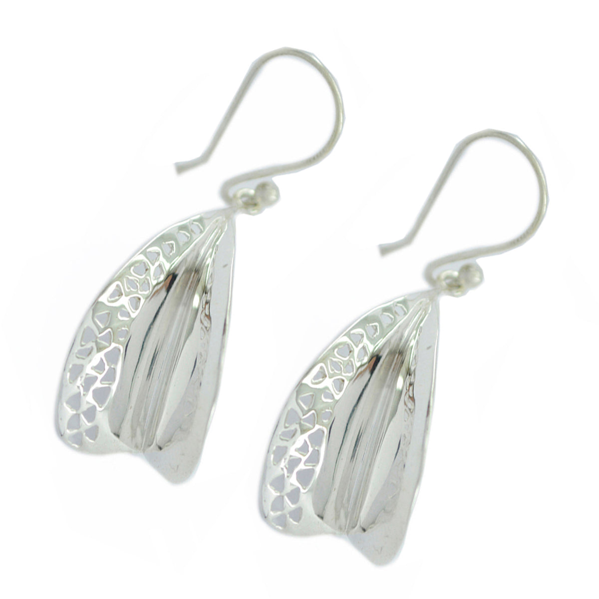 Fernanda Silver Featherlight plain Dangle Earring