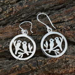 Gabriela Silver Slim plain Dangle Earring