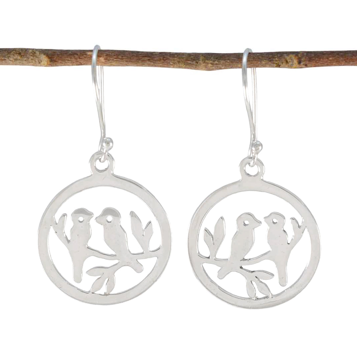 Gabriela Silver Slim plain Dangle Earring
