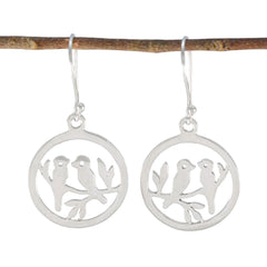 Gabriela Silver Slim plain Dangle Earring