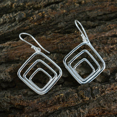 Joaquina Silver Mid weight plain Dangle Earring