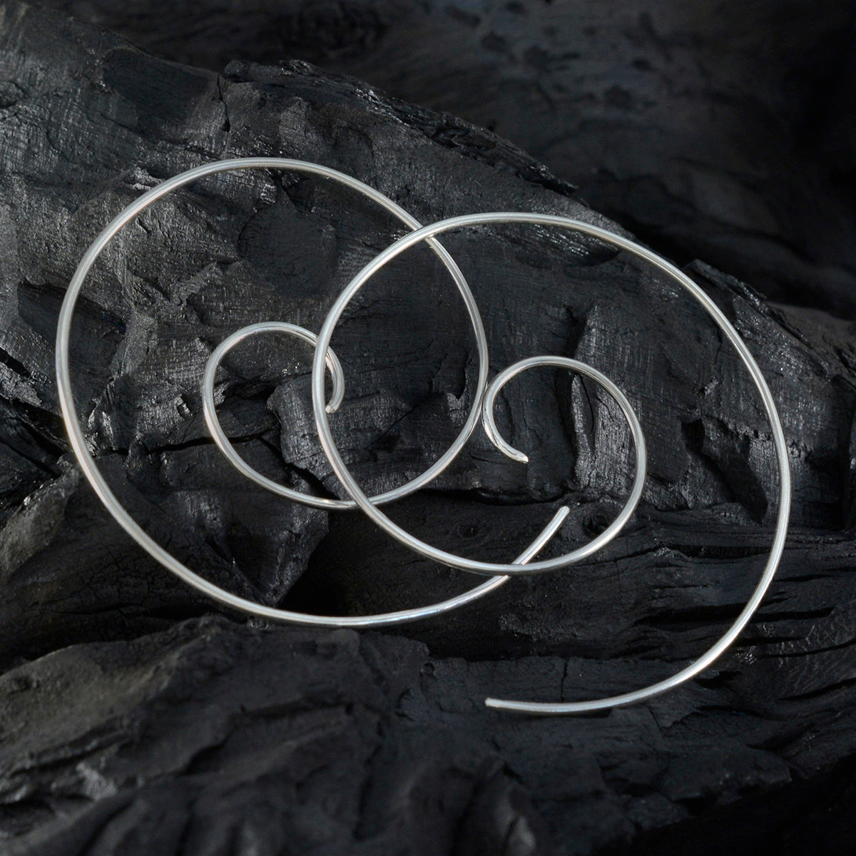 Mariana Silver Delicate plain Dangle Earring