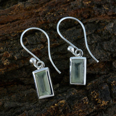 Mathilde Green Dainty Solitaire Dangle Earring