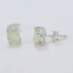 Alice Green Dainty Solitaire Stud Earring