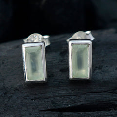 Harper Green Delicate Solitaire Stud Earring
