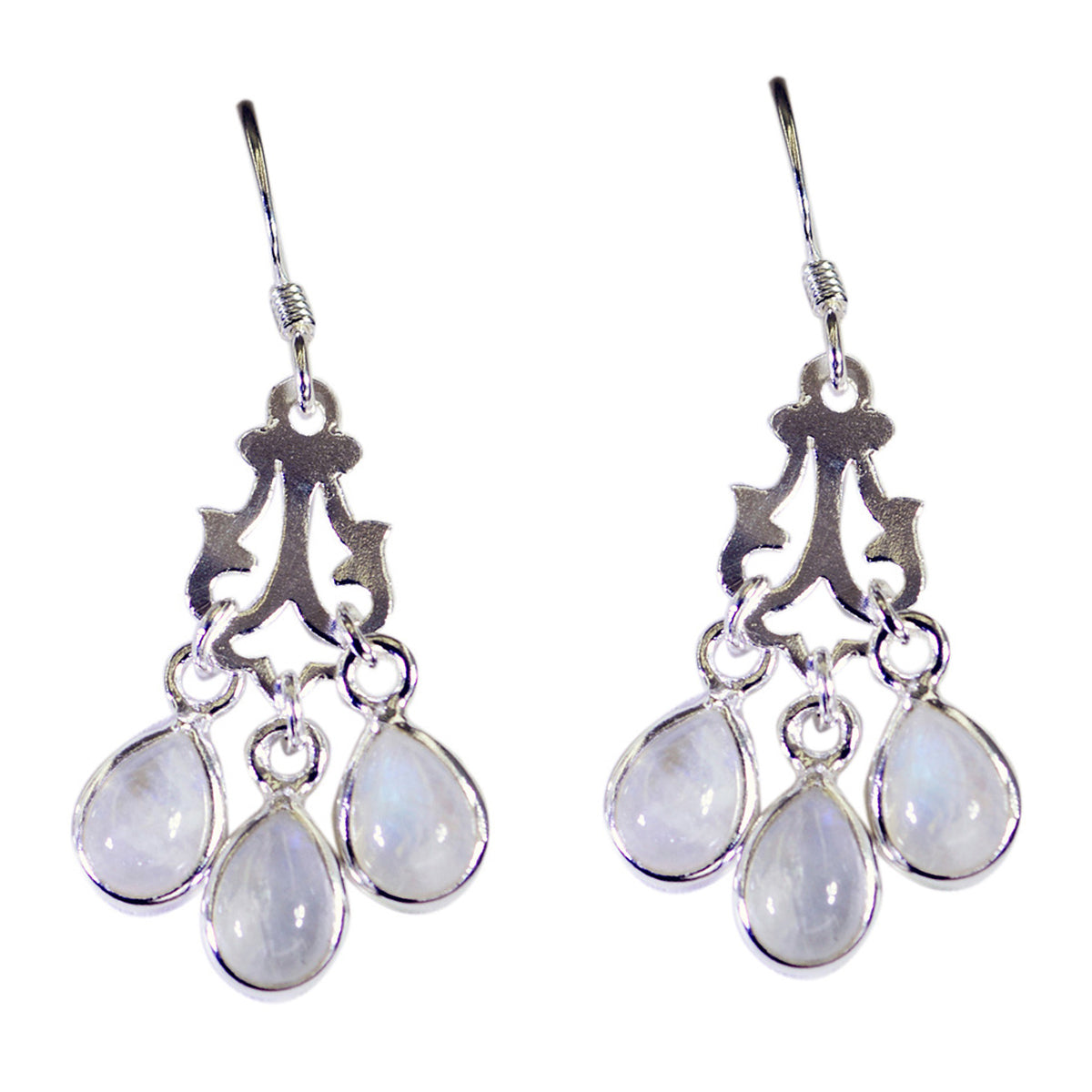 Hina White Elegant multiple Dangle Earring