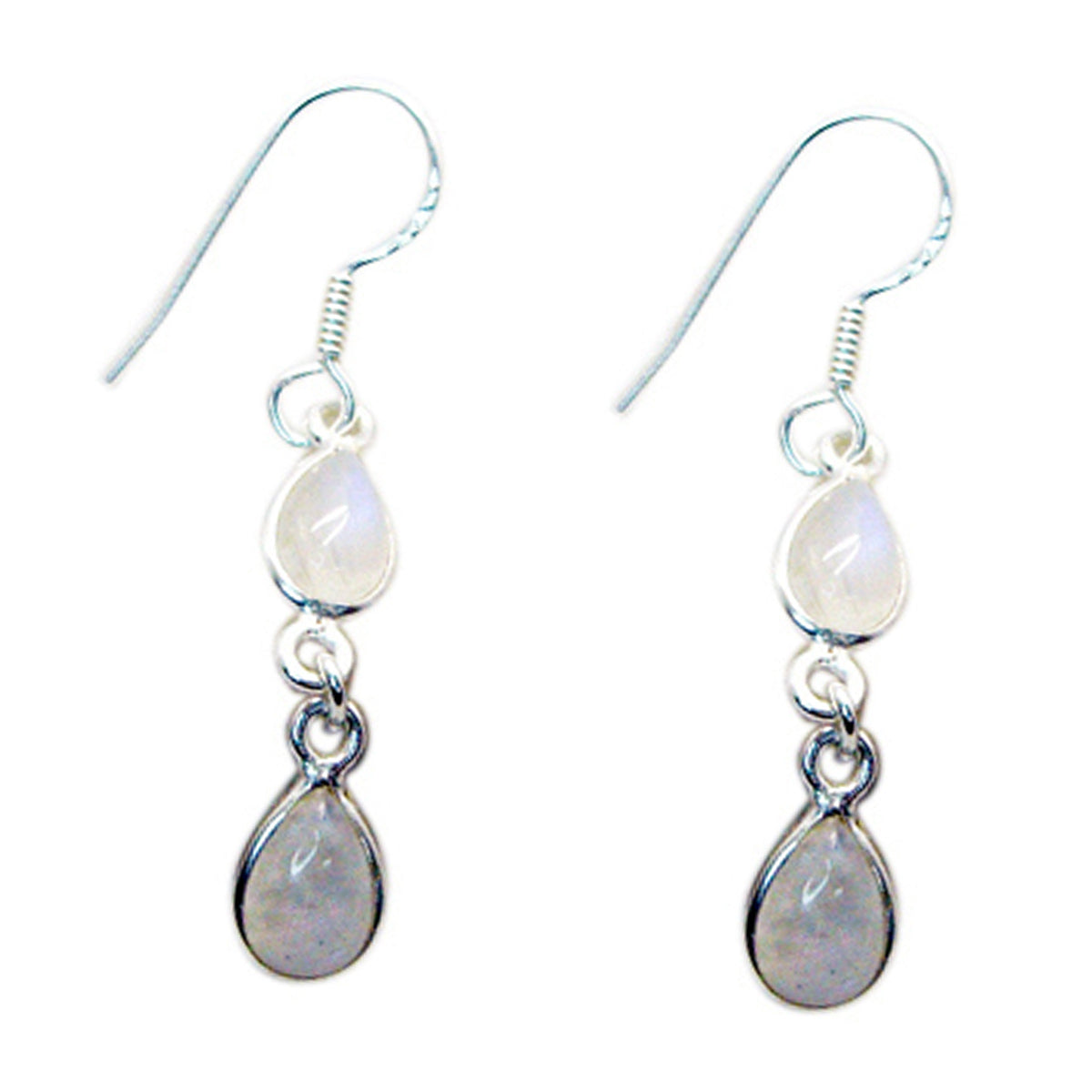 Hye jin White Minimalist multiple Dangle Earring