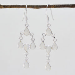 Rina White Delicate multiple Dangle Earring