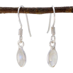 Sakura White Dainty multiple Dangle Earring Rainbow Moonstone White Dangle