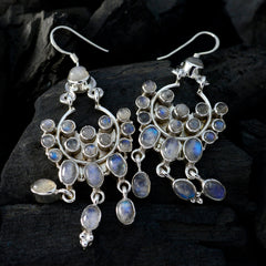 Seo yeon White Statement multiple Dangle Earring