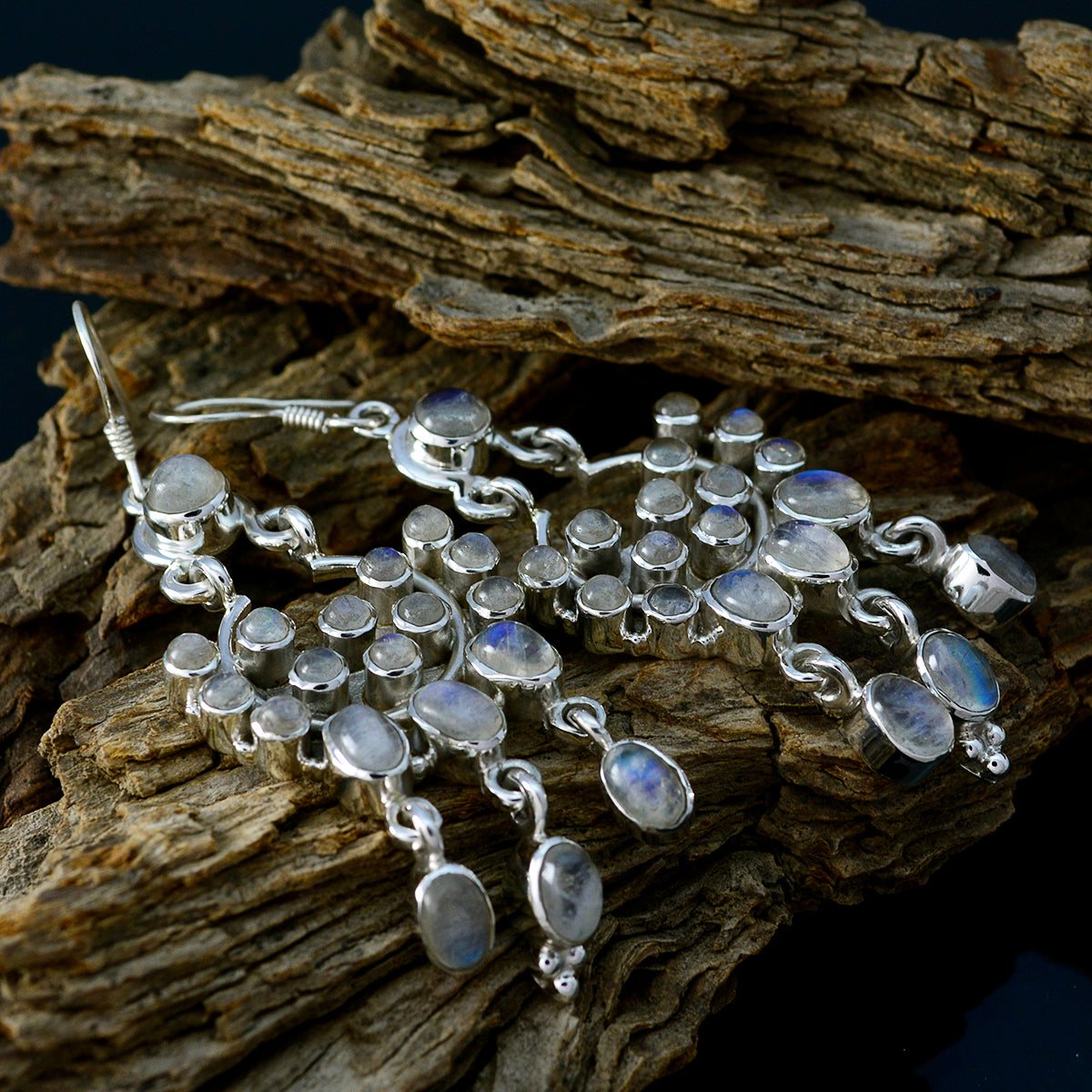 Seo yeon White Statement multiple Dangle Earring