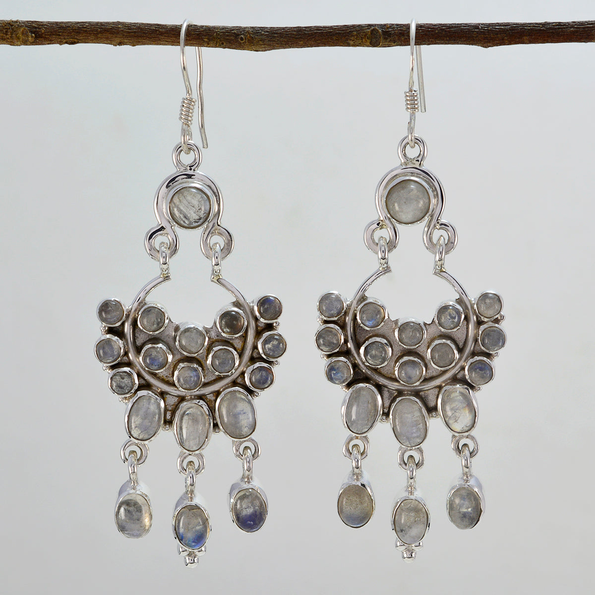 Seo yeon White Statement multiple Dangle Earring