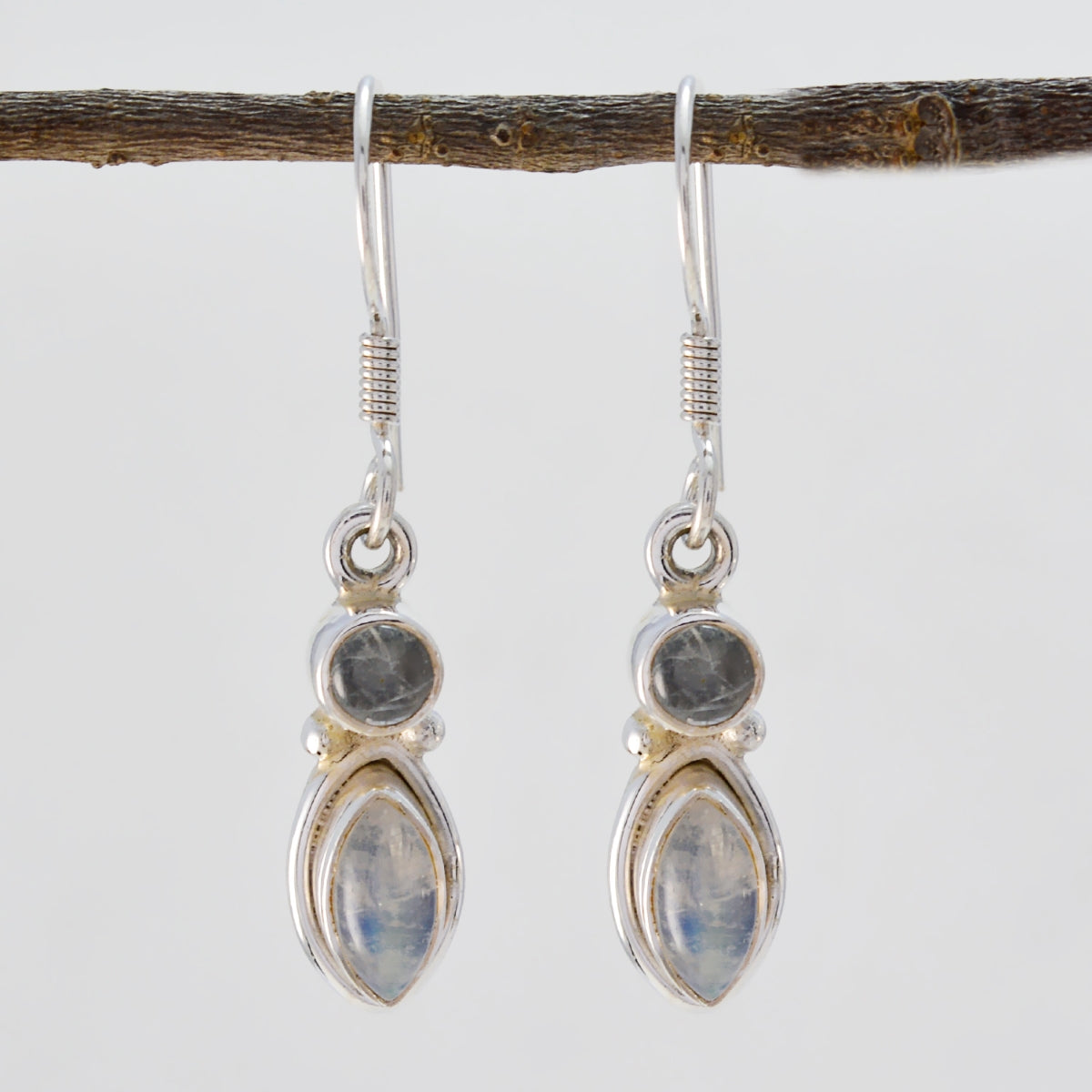 Xiu White Delicate multiple Dangle Earring