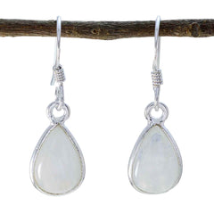 Harper White Elegant multiple Dangle Earring Rainbow Moonstone White Dangle