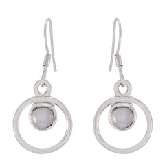 Amanda White Elegant multiple Dangle Earring Rainbow Moonstone White Dangle