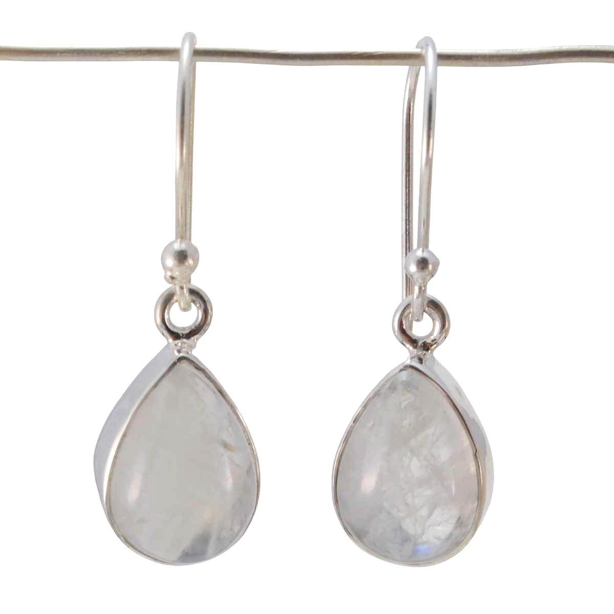 Li Lee White Featherlight multiple Dangle Earring Rainbow Moonstone White Dangle