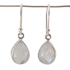 Li Lee White Featherlight multiple Dangle Earring Rainbow Moonstone White Dangle
