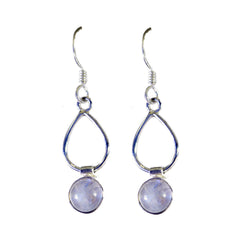 Carla White Delicate multiple Dangle Earring Rainbow Moonstone White Dangle