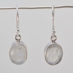 Daniela White Featherlight multiple Dangle Earring Rainbow Moonstone White Dangle