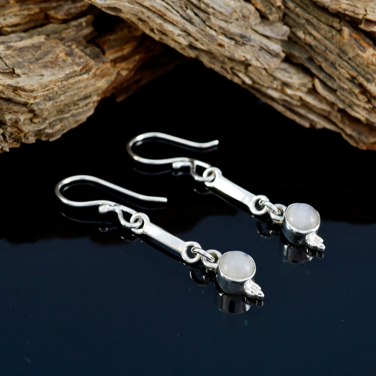 Isadora White Delicate multiple Dangle Earring