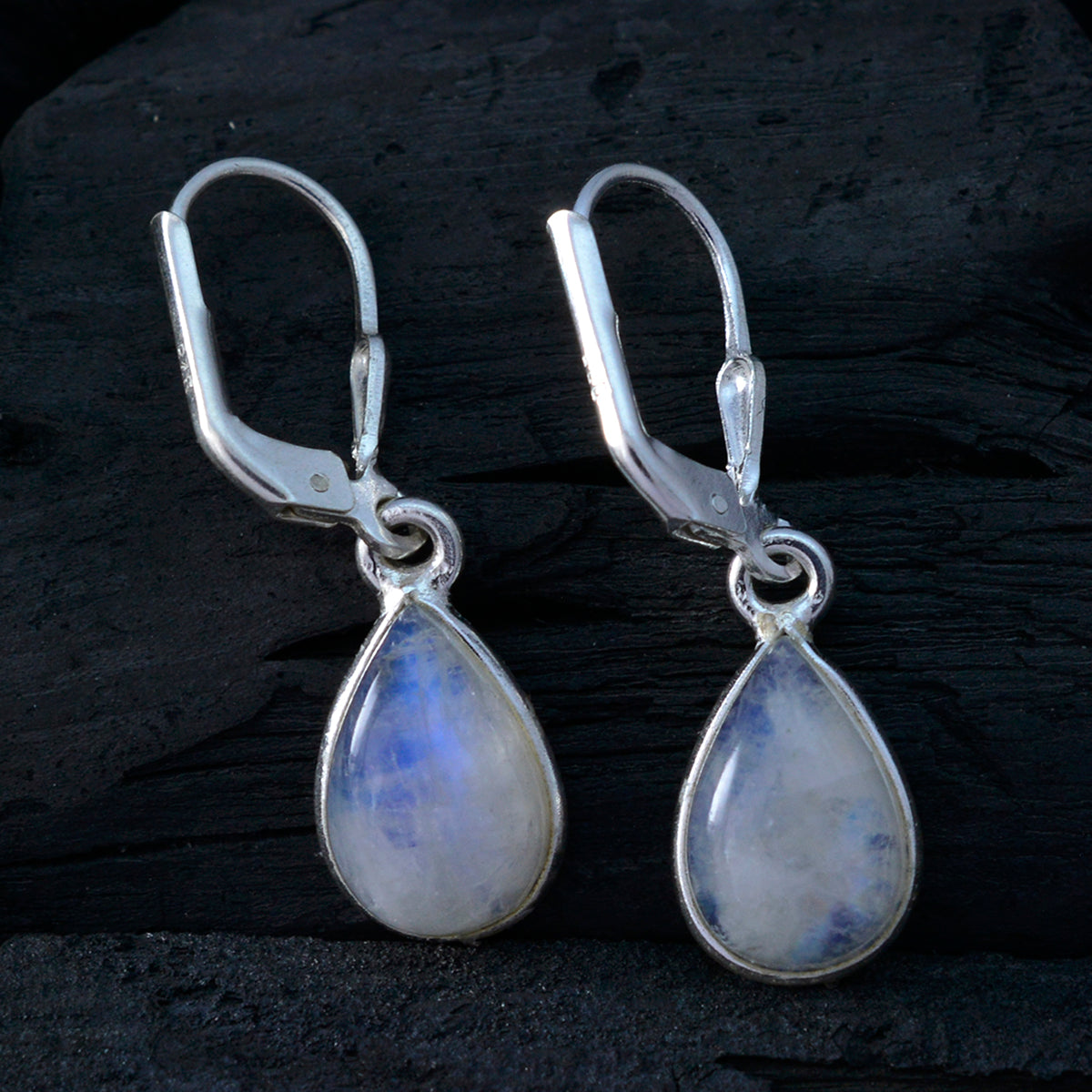 Mia White Dainty Solitaire Dangle Earring
