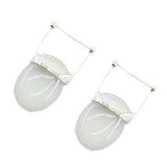 Ivana White Essential Solitaire Dangle Earring