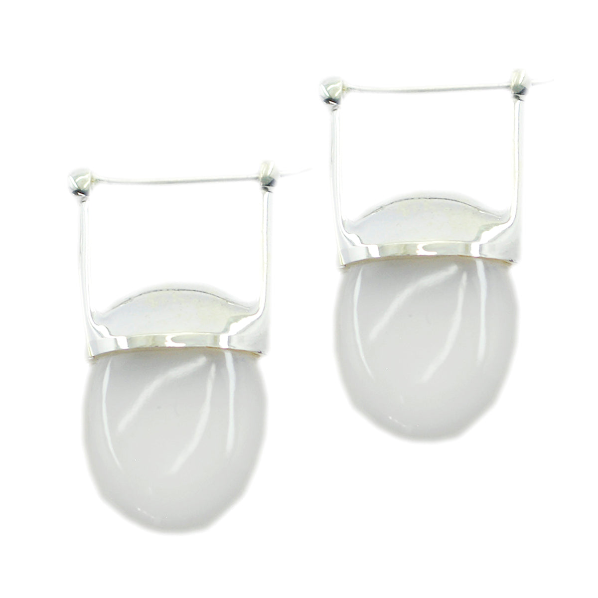 Ivana White Essential Solitaire Dangle Earring