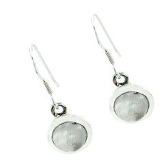 Joaquina White Delicate Solitaire Dangle Earring