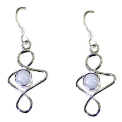 Emily White Delicate Solitaire Dangle Earring