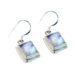 Jia White Tiny Solitaire Dangle Earring