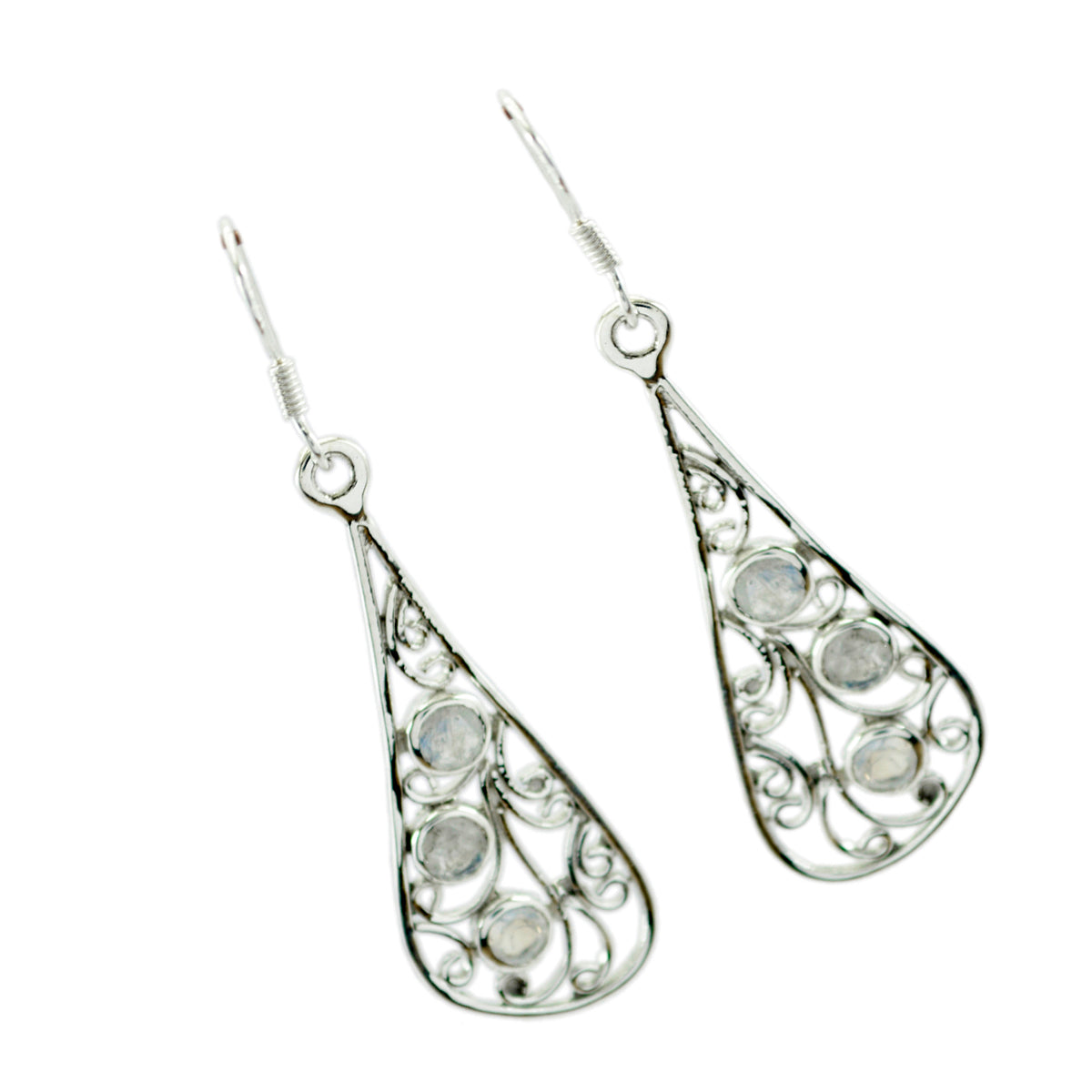 Teresa White Whisper thin multiple Dangle Earring