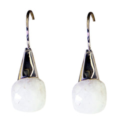Micaela White Featherlight Solitaire Dangle Earring