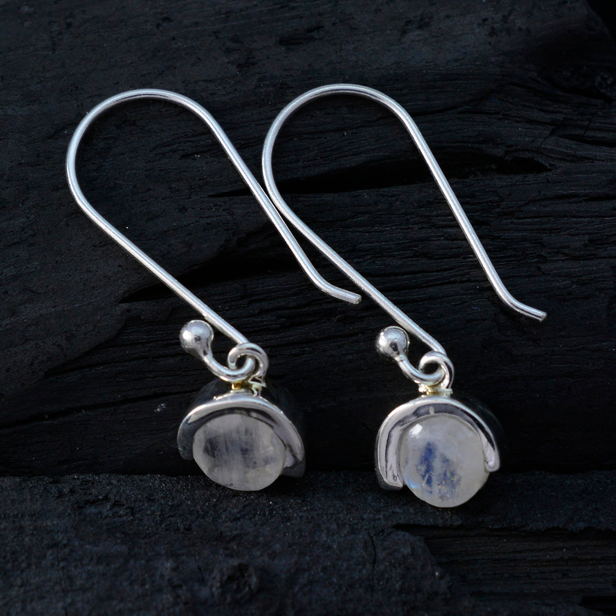 Anna White Dainty Solitaire Dangle Earring