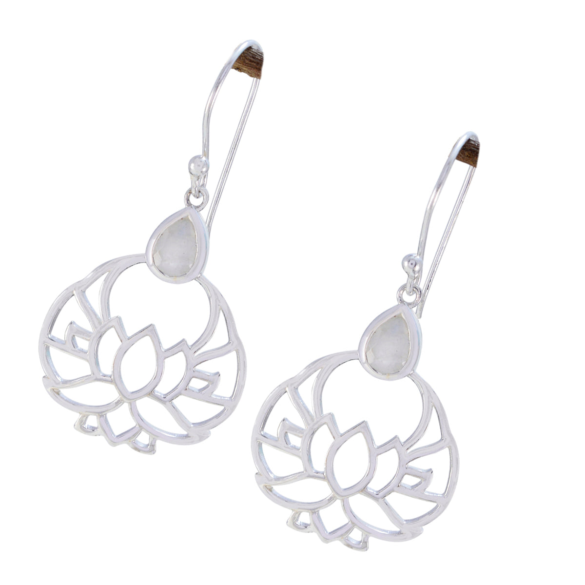 Rosa White Featherlight Solitaire Dangle Earring
