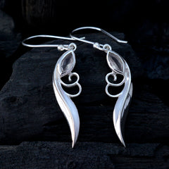Aaliyah White Delicate Solitaire Dangle Earring