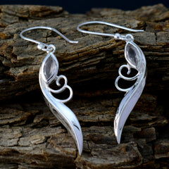 Aaliyah White Delicate Solitaire Dangle Earring