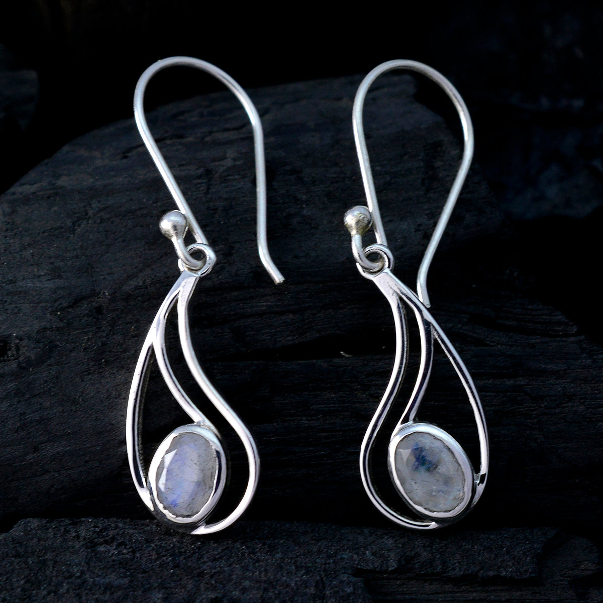 Abigail White Elegant Solitaire Dangle Earring
